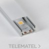 Perfil de aluminio para empotrar en suelo sin solapas 16x9mm barra 2 metros anodizado con referencia PF1609SLAN de la marca THRE