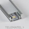 Perfil de aluminio para empotrar en suelo con solapas 27x11mm barra 2 metros anodizado con referencia PF2711SLAN de la marca THR