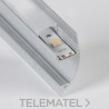 Perfil de aluminio para empotrar en pared iluminación indirecta 1 tira LED 42x13mm barra 2 metros anodizado con referencia PF42
