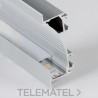 Perfil de aluminio de superficie para pared iluminación indirecta 1 tira LED 75x25mm barra 2 metros anodizado con referencia PF