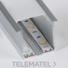 Perfil de aluminio para empotrar 44x35mm barra 2 metros anodizado con referencia PF4435EMAN de la marca THREELINE.