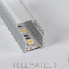 Perfil de aluminio para superficie 17x14mm barra 2 metros anodizado con referencia PF1714SPAN de la marca THREELINE.