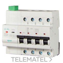 Protector de sobretensión COMBI-PRO 2P63 permanente y subtensión monofásica 2x63A IGA 10kA 240V AC con referencia 10002883 de