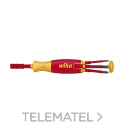 Destornillador cargador LiftUp electric 283109021 Phillips, PlusMinus/Pozidriv y ranurado con 6 slimBits con referencia 38611 de