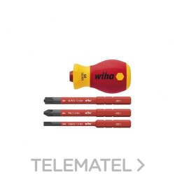 Juego destornilladores SB28310101 con portapuntas SoftFinish electric slimVario (En blíster de 4u) con referencia 41230 de la m