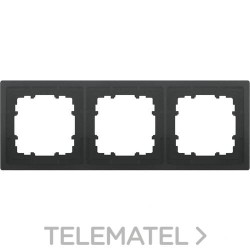 Marco triple Delta style en antracita cosso con referencia 5TG13230AC de la marca BJC.