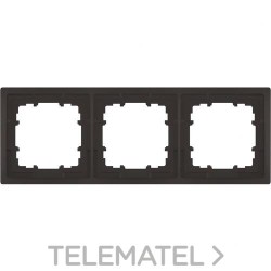 Marco triple Delta style en chocolate con referencia 5TG13230CH de la marca BJC.