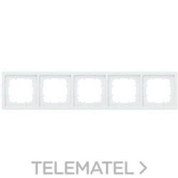 Marco quíntuple Delta style en blanco polar con referencia 5TG13250WH de la marca BJC.