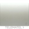 Tecla pulsador luz serie Iris en aluminio mercurio con referencia 18717-MA de la marca BJC.