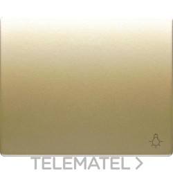 Tecla pulsador luz serie Iris en dorado odisea con referencia 18717-OD de la marca BJC.