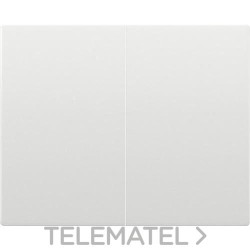 Juego teclas doble interruptor / doble conmutador antibacteriano IRIS con referencia 18709-BF de la marca BJC.