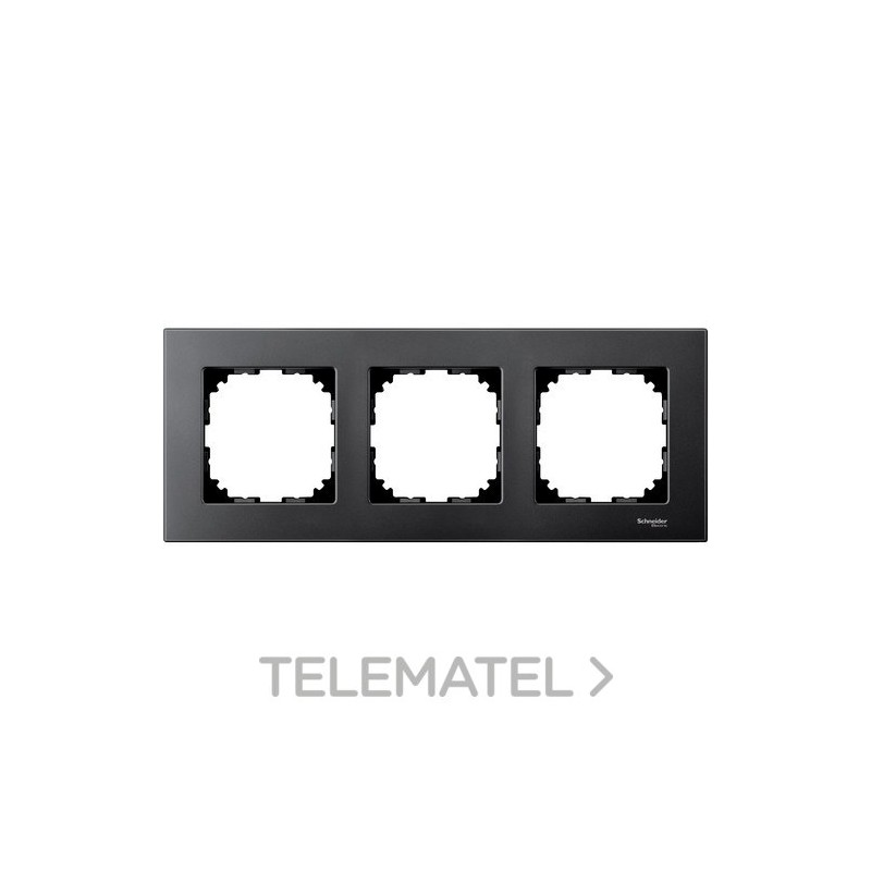 Marco 3 elementos ELEGANCE antracita con referencia MTN4030-3114 de la marca SCHNEIDER ELECTRIC.