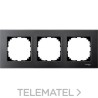 Marco 3 elementos ELEGANCE antracita con referencia MTN4030-3114 de la marca SCHNEIDER ELECTRIC.
