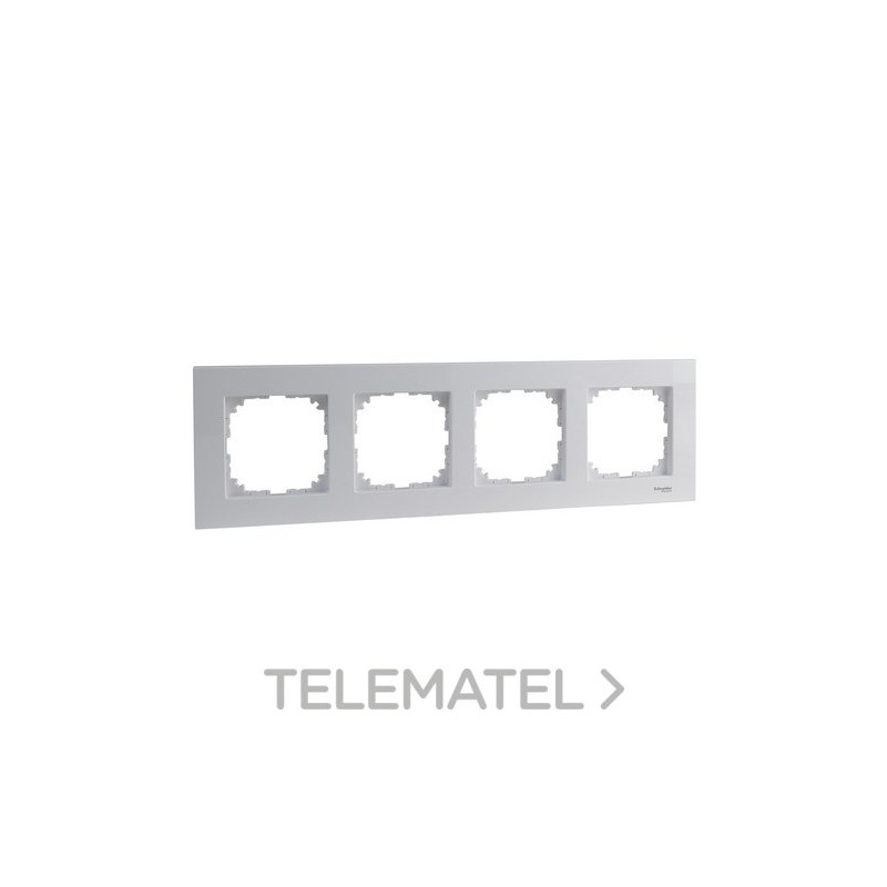 Marco 4 elementos ELEGANCE blanco activo con referencia MTN4040-3035 de la marca SCHNEIDER ELECTRIC.