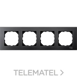 Marco 4 elementos ELEGANCE antracita con referencia MTN4040-3114 de la marca SCHNEIDER ELECTRIC.