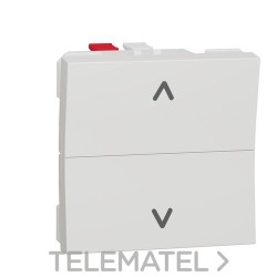 Pulsador de persianas polar con referencia NU320718 de la marca SCHNEIDER ELECTRIC.