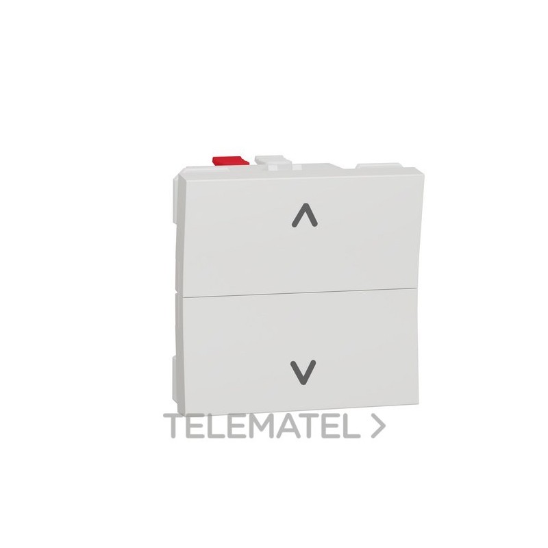 Pulsador de persianas polar con referencia NU320718 de la marca SCHNEIDER ELECTRIC.
