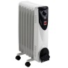 Radiador Eléctrico de Aceite 7 Elementos 1500W Blanco FM Calefacción BR-18