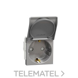Schuko NU303730TA con tapa aluminio con referencia NU303730TA de la marca SCHNEIDER ELECTRIC.