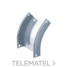 Curva vertical convexa 45º 400x60 galvanizado senzimir con referencia CX4S0640 de la marca AISCAN.