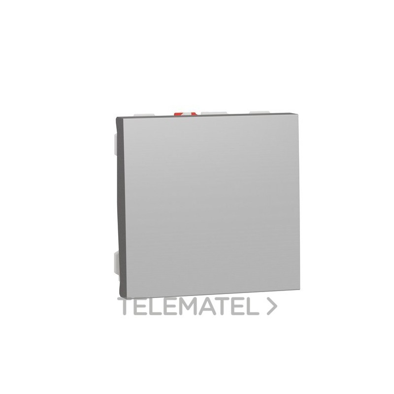 Pulsador 2 módulos aluminio con referencia NU320630 de la marca SCHNEIDER ELECTRIC.