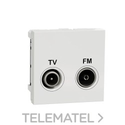 Toma TV-FM final polar con referencia NU345218 de la marca SCHNEIDER ELECTRIC.
