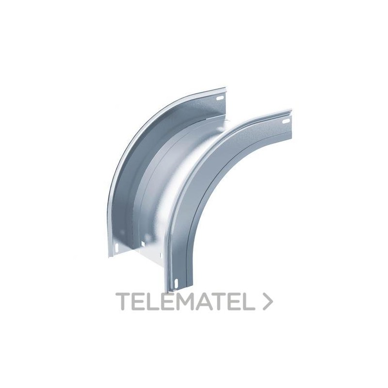 Curva vertical convexa 90º 500x60 galvanizado senzimir con referencia CX9S0650 de la marca AISCAN.