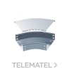 Tapa curva 45º 500 galvanizado caliente con referencia TCH4G500 de la marca AISCAN.