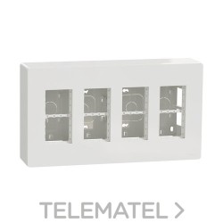 Puesto de trabajo 4 columnas superficie polar con referencia NU124418 de la marca SCHNEIDER ELECTRIC.