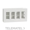 Puesto de trabajo 4 columnas superficie polar con referencia NU124418 de la marca SCHNEIDER ELECTRIC.