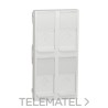 Tapa Cuádruple RJ45 Keystone polar con referencia NU946318 de la marca SCHNEIDER ELECTRIC.