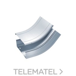 Tapa curva vertical cóncava 45º 500 galvanizado caliente con referencia TCV4G500 de la marca AISCAN.