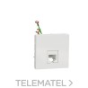 Toma teléfono RJ12 2 módulos polar con referencia NU349718 de la marca SCHNEIDER ELECTRIC.