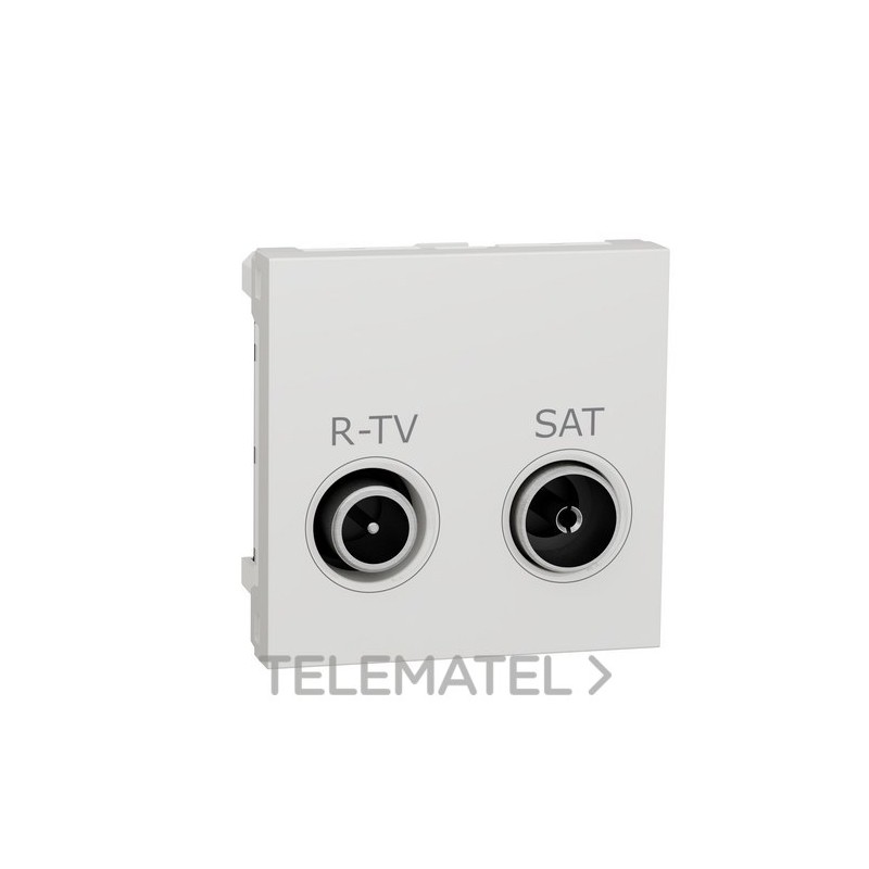Toma R-TV/SAT intermedia polar con referencia NU345618 de la marca SCHNEIDER ELECTRIC.