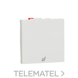 Pulsador 2 módulos símbolo timbre polar con referencia NU320618C de la marca SCHNEIDER ELECTRIC.
