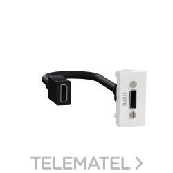 Toma HDMI 1 modulo polar con referencia NU343018 de la marca SCHNEIDER ELECTRIC.
