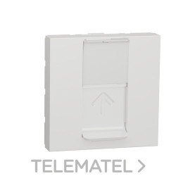 Toma RJ45 categoría 5e UTP 2 módulos polar con referencia NU341118 de la marca SCHNEIDER ELECTRIC.