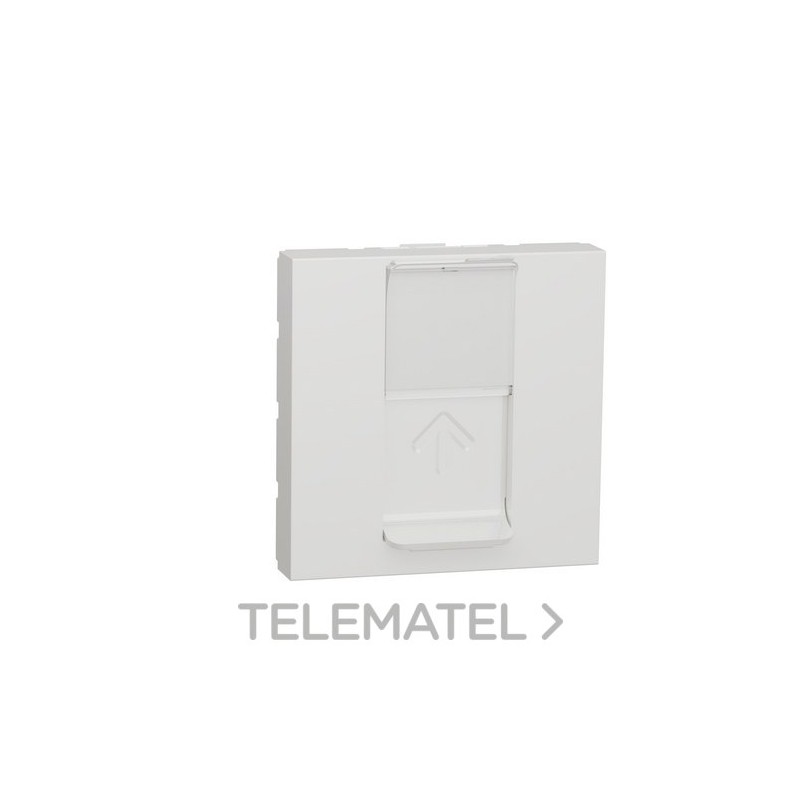 Toma RJ45 categoría 5e UTP 2 módulos polar con referencia NU341118 de la marca SCHNEIDER ELECTRIC.