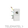 Toma teléfono RJ12 1 modulo polar con referencia NU349118 de la marca SCHNEIDER ELECTRIC.