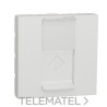 Caratula RJ45 2 módulos Keystone polar con referencia NU946118 de la marca SCHNEIDER ELECTRIC.