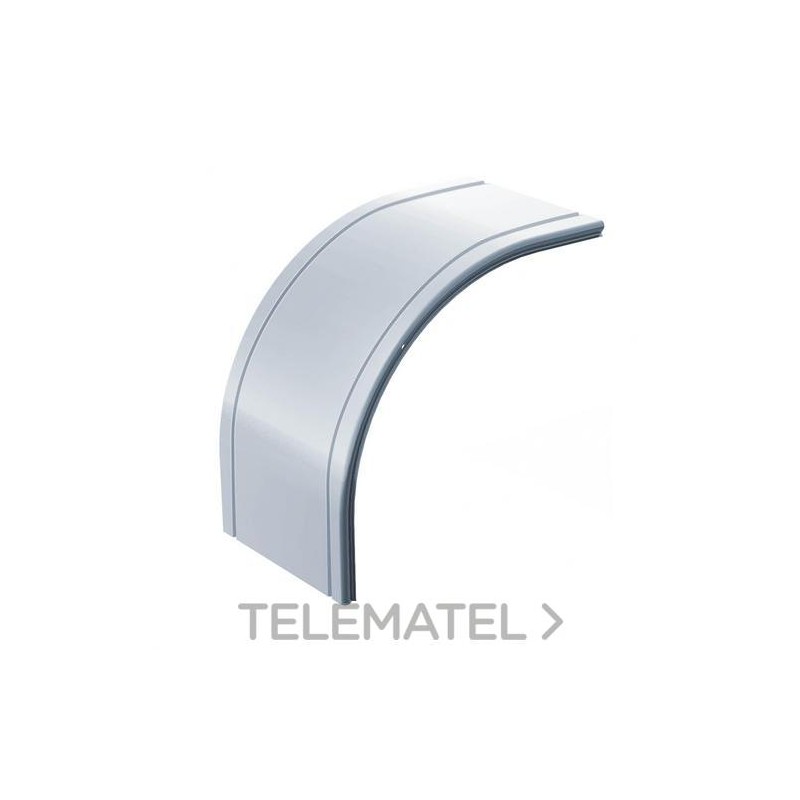 Tapa curva vertical convexa 90º 200x100 galvanizado senzimir con referencia TCX9S1020 de la marca AISCAN.