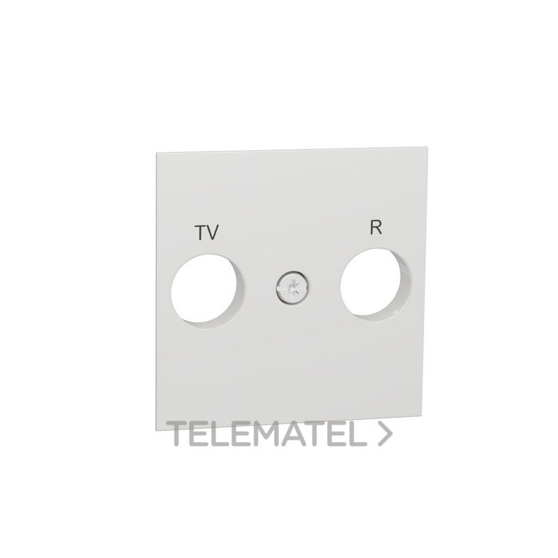 Caratula toma TV/FM polar con referencia NU944018 de la marca SCHNEIDER ELECTRIC.