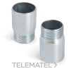 Racor a caja M16x1,5 para tubo enchufable acero galvanizado con referencia 6011-B16 de la marca GAESTOPAS.
