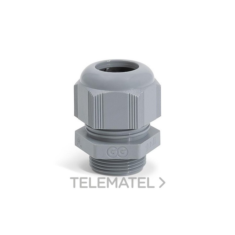 Prensaestopas GADI poliamida hexagonal M32x1,5 gris con referencia 363.3200.0 de la marca GAESTOPAS.