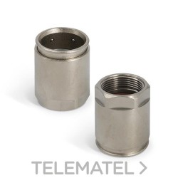 Racor latón níquel H M40x1,5 IP67 con referencia 6112-A40 de la marca GAESTOPAS.