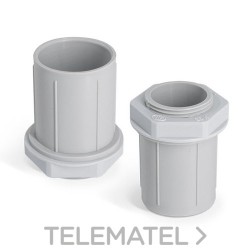 Manguito roscado PVC M32x1,5 gris con referencia 242.3200.0 de la marca GAESTOPAS.