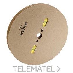 Tubo termorretractil 3,2mm amarillo Rollo con referencia TT0032.AM.R de la marca GAESTOPAS.