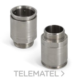 Racor acoplamiento rápido M25x1,5 acero inoxidable con referencia 6111-25X de la marca GAESTOPAS.
