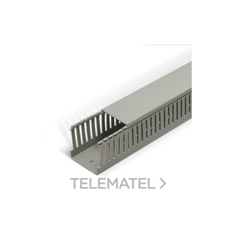 Canaleta serie E/4 40x40 con ranura 4mm gris con referencia E84C de la marca GAESTOPAS.