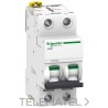 Interruptor automático magnetotérmico iC60N 2P 16A curva-D con referencia A9F75216 de la marca SCHNEIDER ELECTRIC.